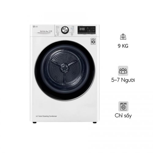 <strong>Máy sấy Heat Pump LG Inverter 9kg DVHP09W Lồng ngang</strong>