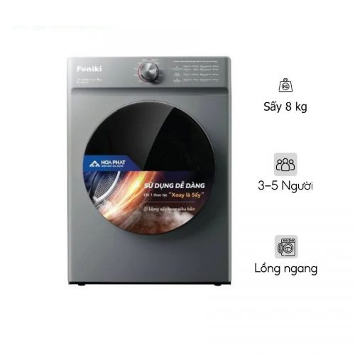 <strong>Máy sấy thông hơi Funiki 8kg HD V680AG</strong>