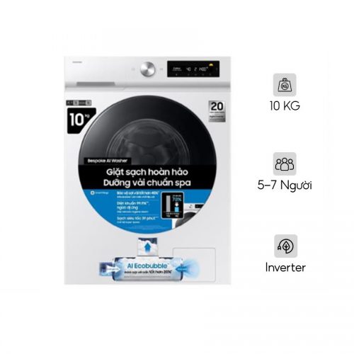 <strong>Máy giặt Samsung AI EcoBubble Inverter 10 kg WW10DG6U34LBSV</strong>