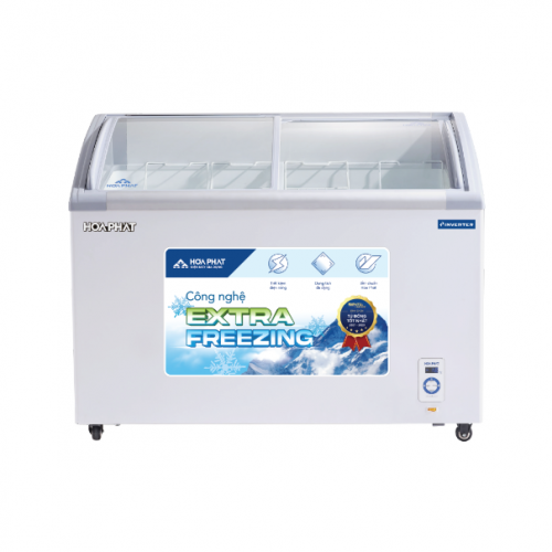 Tủ Đông Kính Cong Hòa Phát HSF AD8451.C - Inverter – 451L – Dàn Đồng