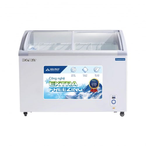 Tủ Đông Hòa Phát Inverter 280L HSF AD8280.C – 1 Ngăn Đông Mặt Kính Cong